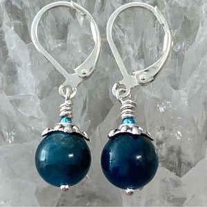 Blue Apatite Earrings